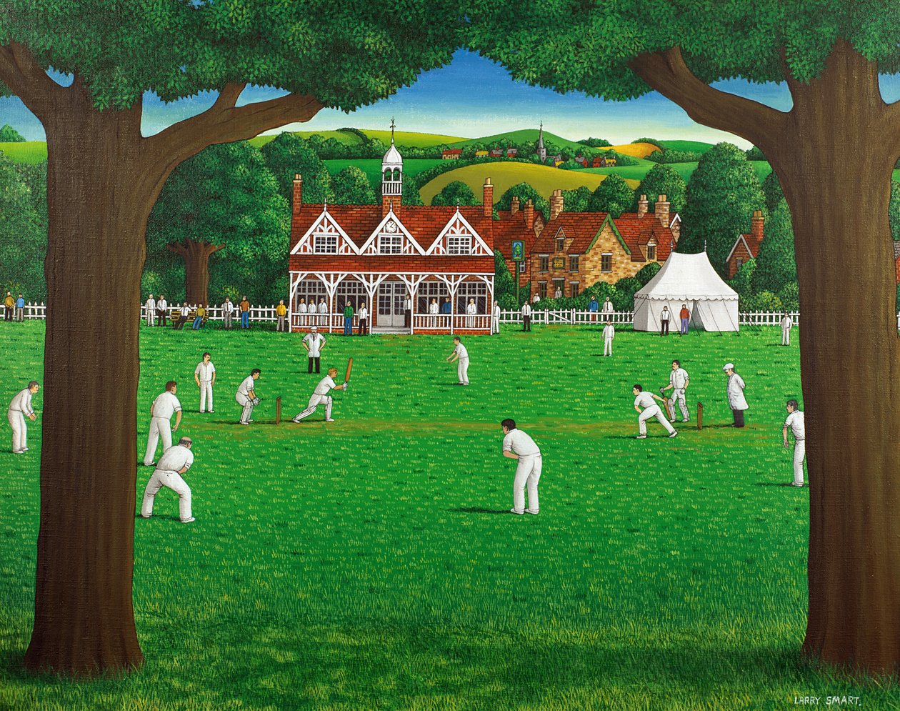 La partita di cricket, 1987 da Larry Smart