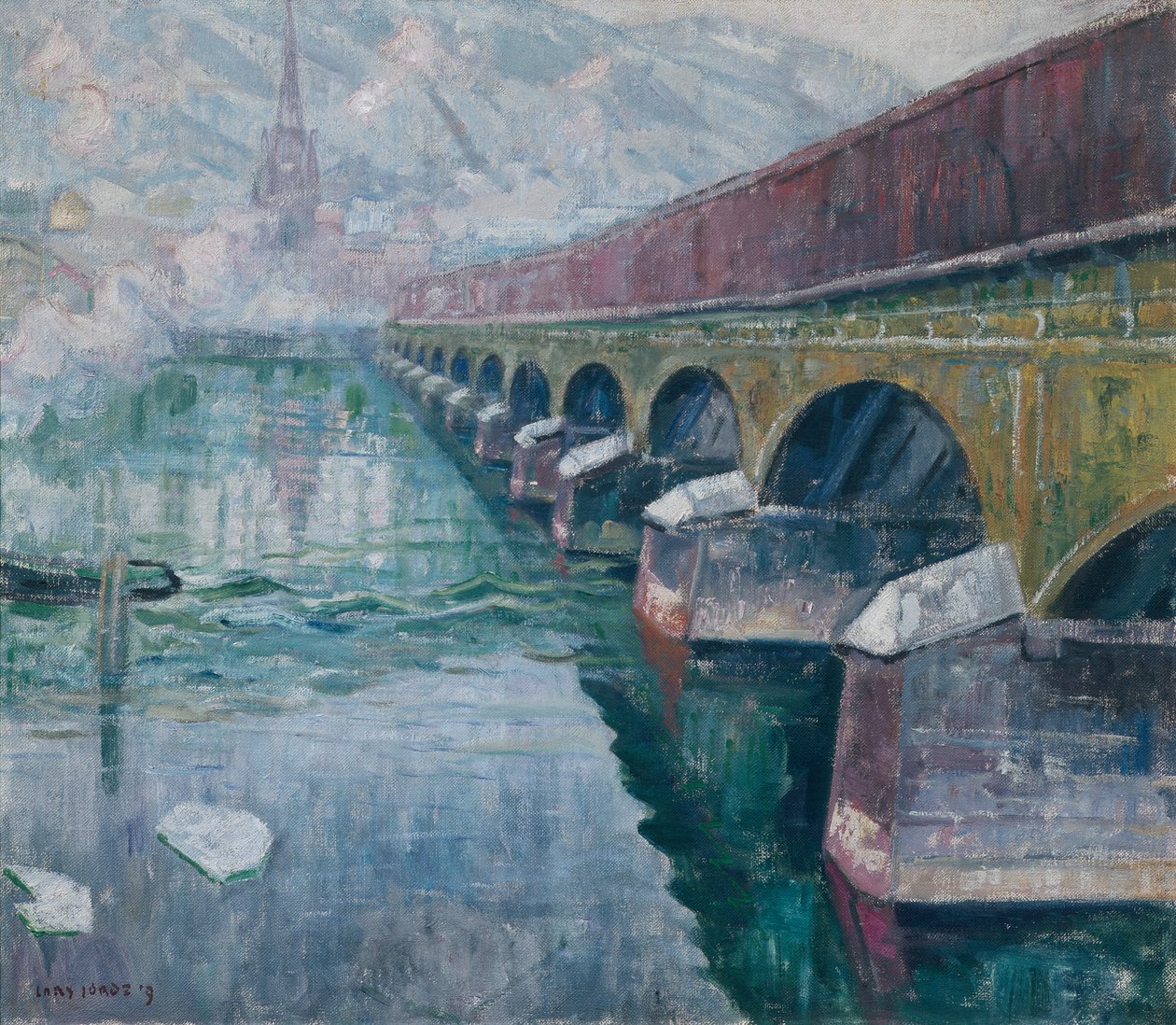 Il vecchio ponte della città, Drammen da Lars Jorde