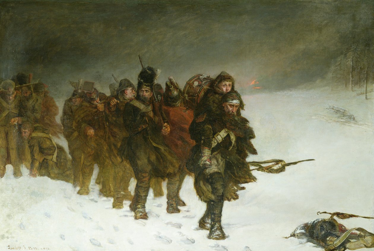 In marcia da Mosca, 1873 da Laslett John Pott