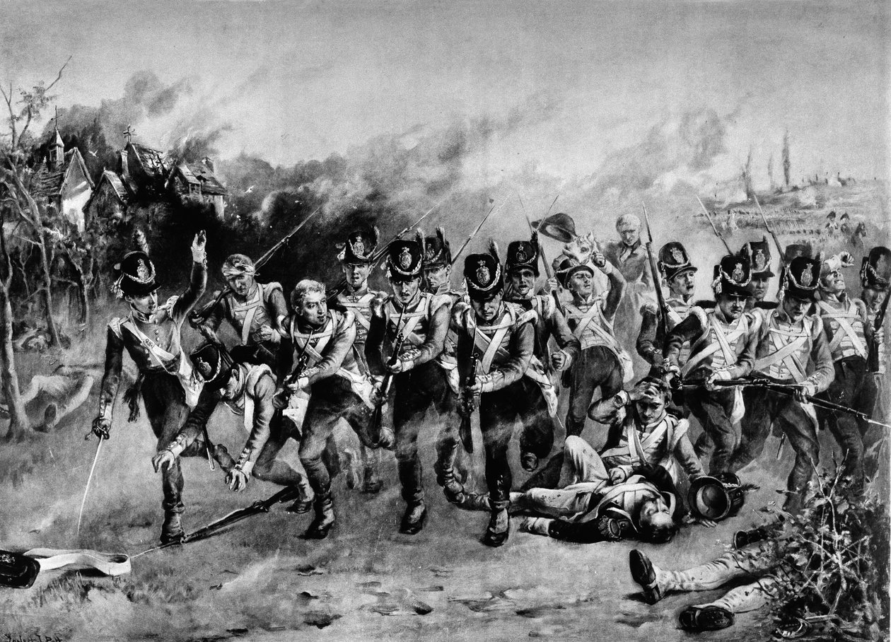 La Battaglia di Waterloo da Laslett John Pott