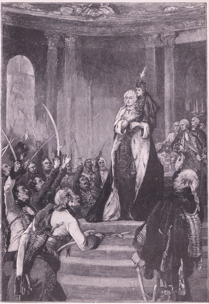 Maria Teresa e il Parlamento ungherese da Laslett John Pott