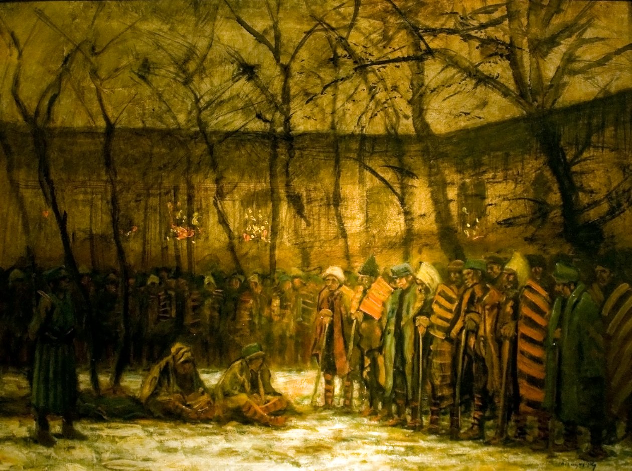 Natale dei prigionieri di guerra da Laszlo Mednyanszky