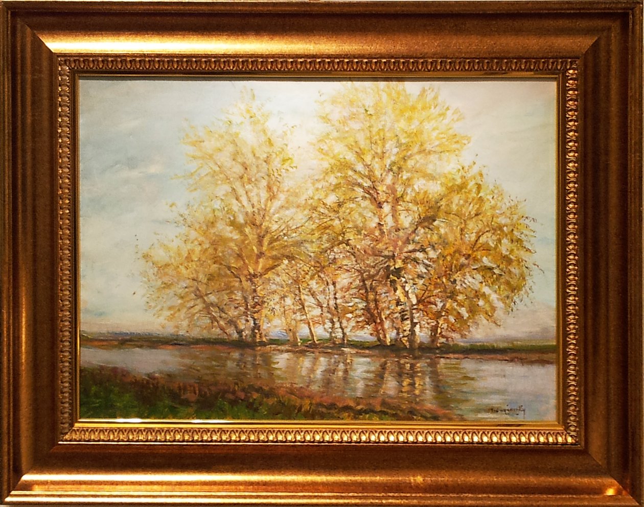 Koratavasz o Alberi sulla riva da Laszlo Mednyanszky