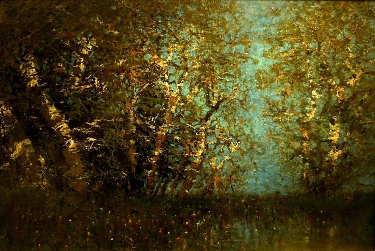Foresta di betulle da Laszlo Mednyanszky