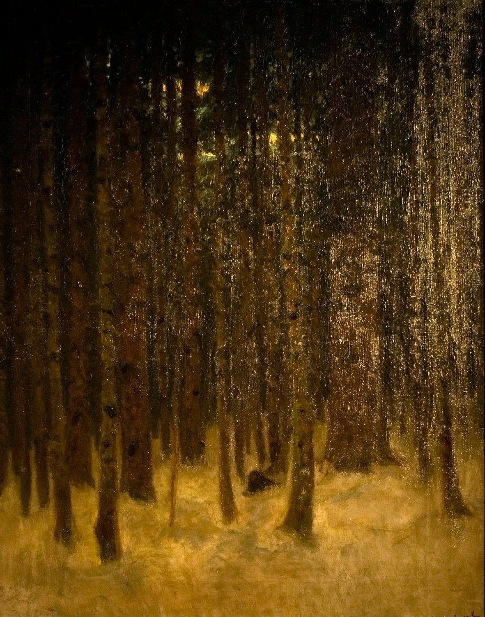 Foresta in inverno da Laszlo Mednyanszky