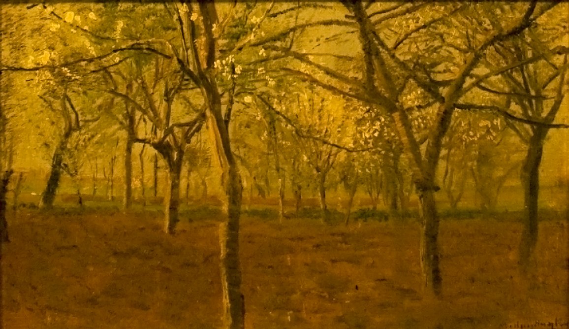 Alberi di mele in fiore da Laszlo Mednyanszky