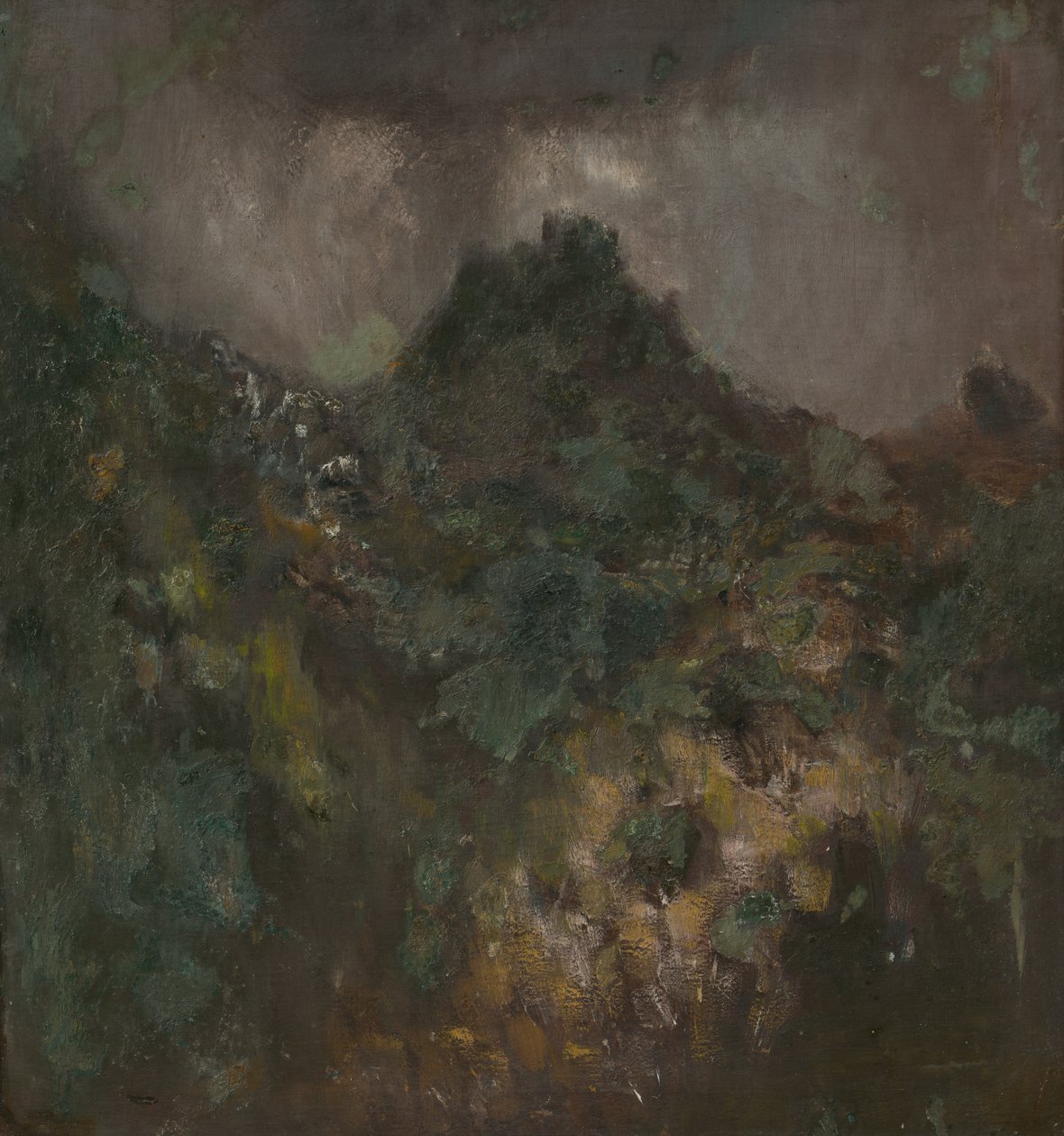 Paesaggio con castello prima della tempesta da Laszlo Mednyanszky
