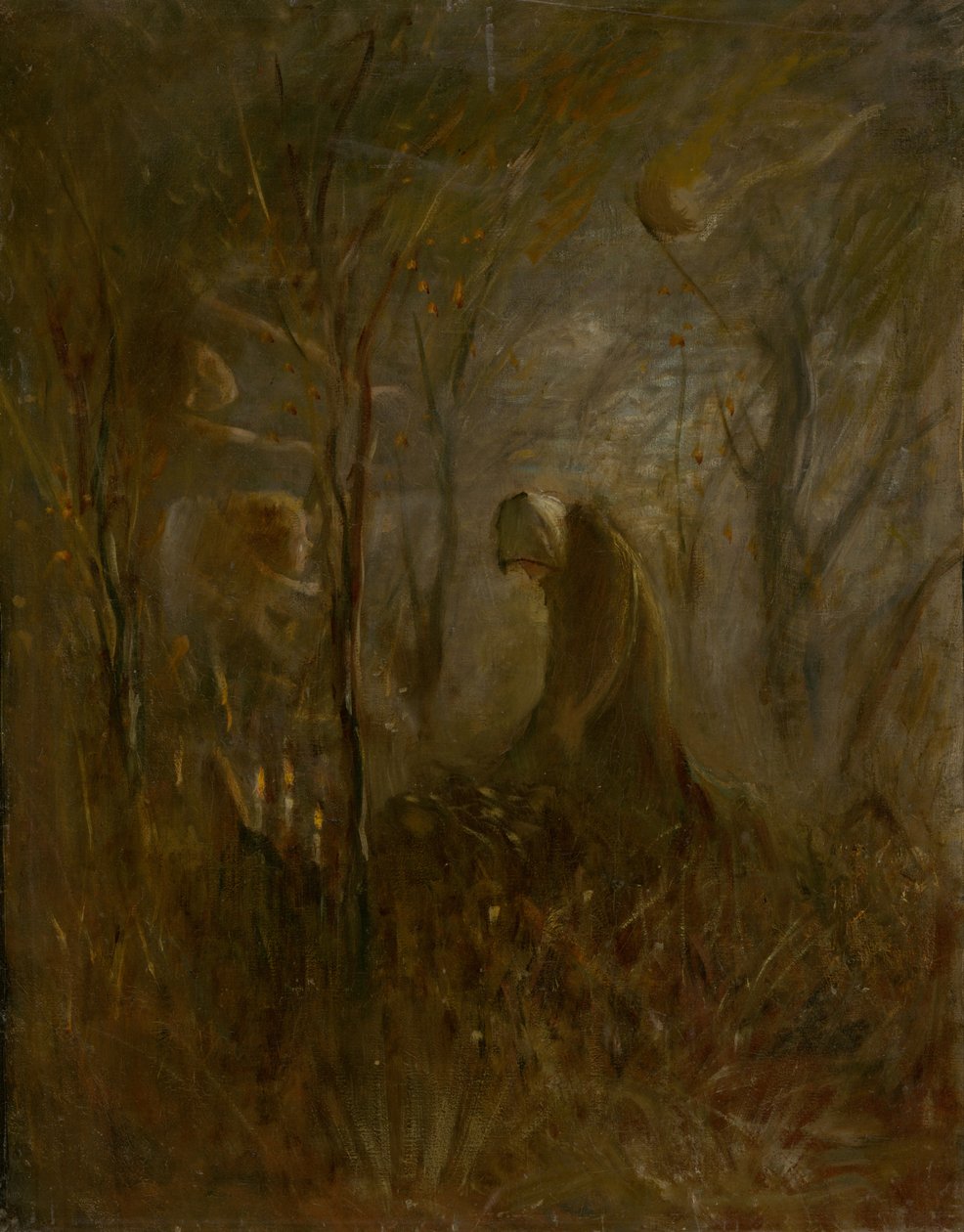 Preghiera sulla tomba, 1895 da Laszlo Mednyanszky