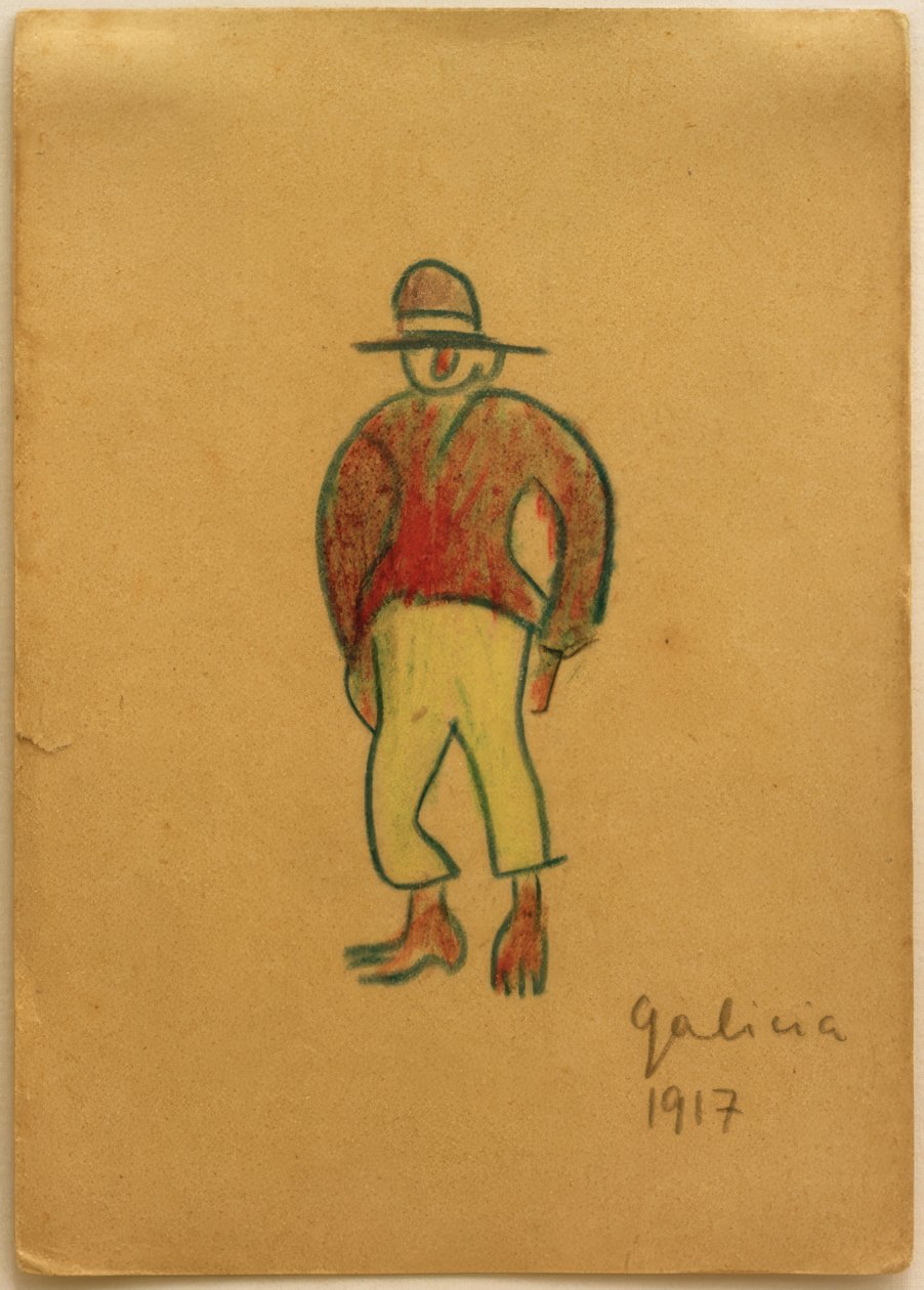 Senza titolo (Galiziano con pantaloni gialli) da Laszlo Moholy Nagy