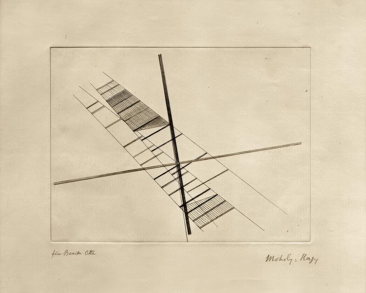 Diagonali che si intersecano da Laszlo Moholy Nagy
