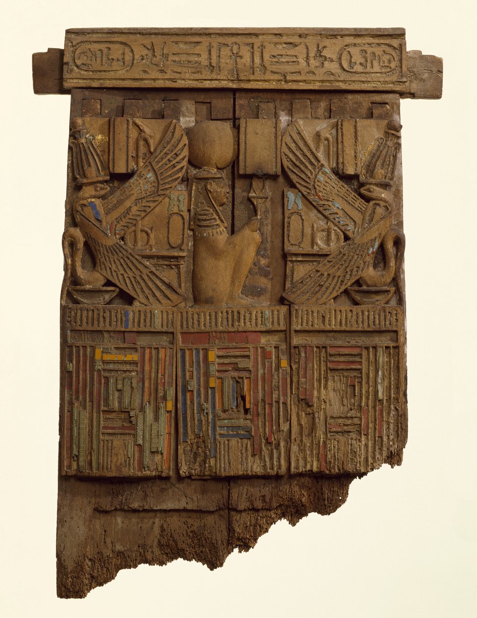Pannello, probabilmente dal retro di una sedia, da Abusir da Late Period Egyptian