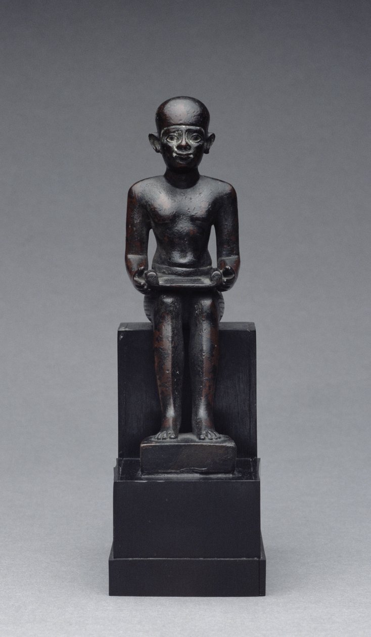 Figura di Imhotep (c.2635-2595 a.C.) Periodo Tardo da Late Period Egyptian