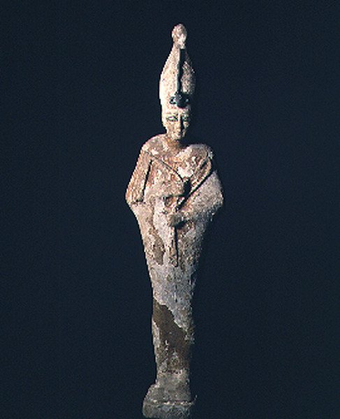 Figura di legno e gesso di Osiride, periodo Saite, 664-525 a.C. da Late Period Egyptian