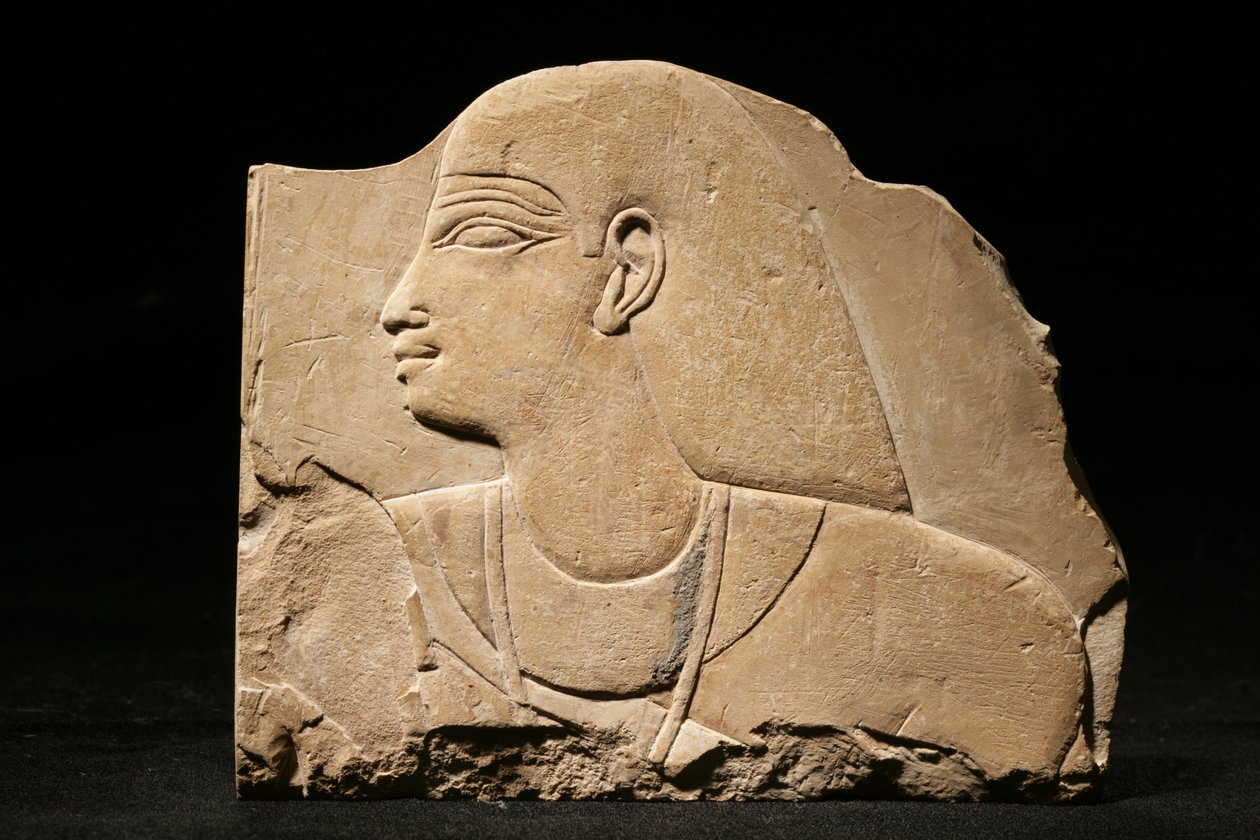 Mentu-em-hat, fine 25ª Dinastia-inizio 26ª Dinastia, c.660-650 a.C. (calcare) da Late Period Egyptian