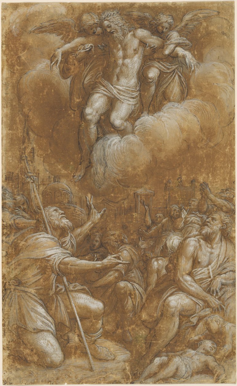 San Rocco intercede per le vittime della peste da Lattanzio Gambara