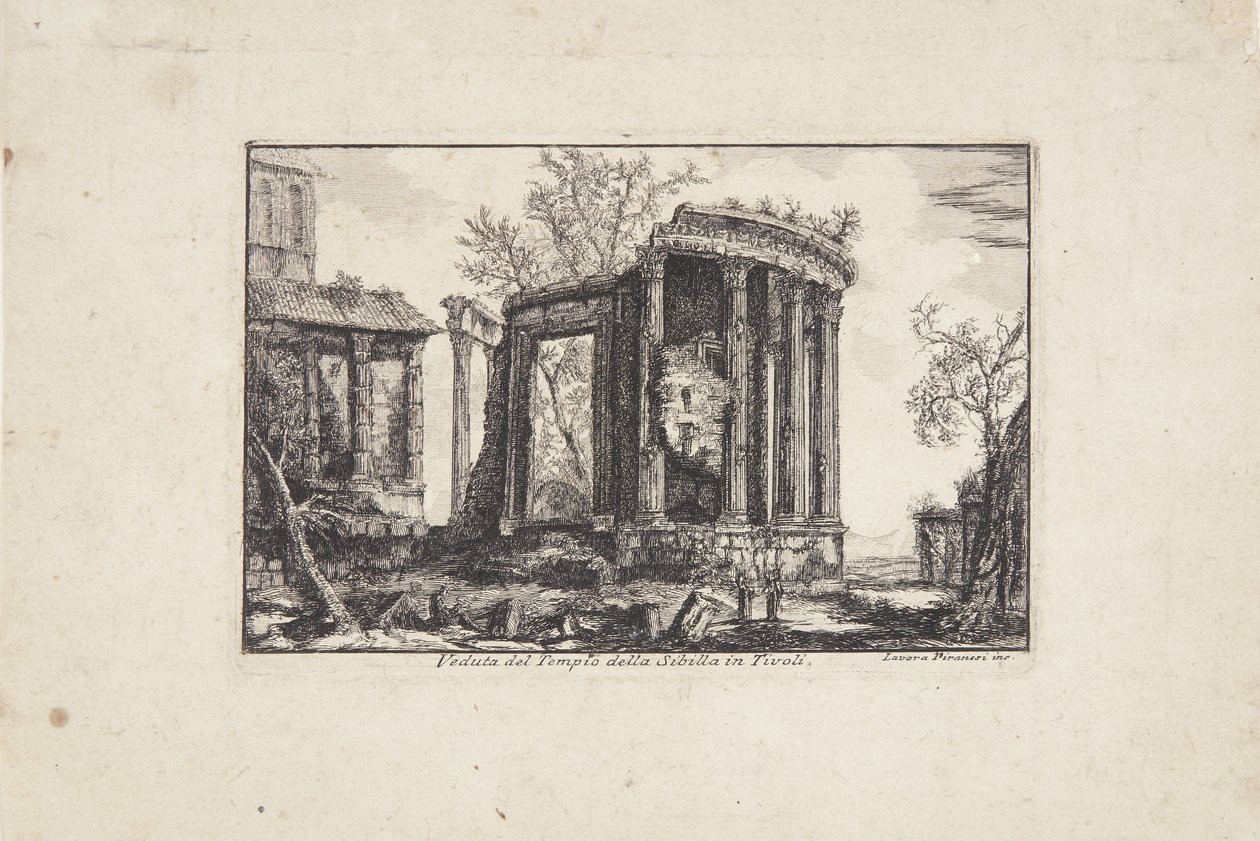 Tempio di Sibilla a Tivoli da Laura Piranesi