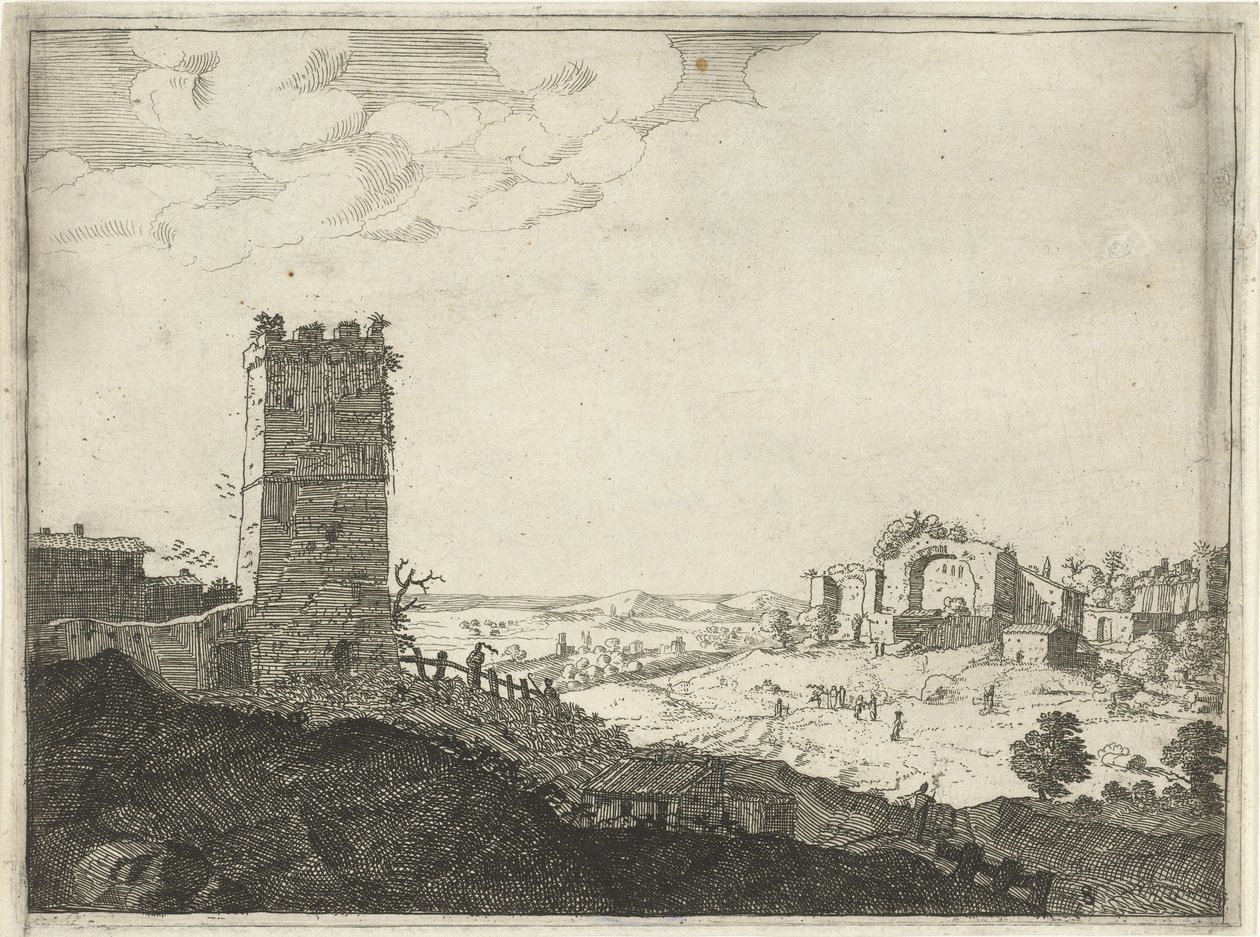 Paesaggio con torre da Laurens Barata