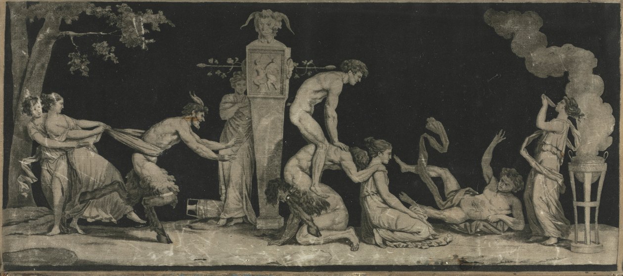 Baccanale, Il gioco del salto della rana, c. 1785 da Laurent Guyot