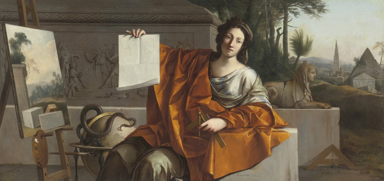 Allegoria della geometria, 1649 da Laurent La Hyre de