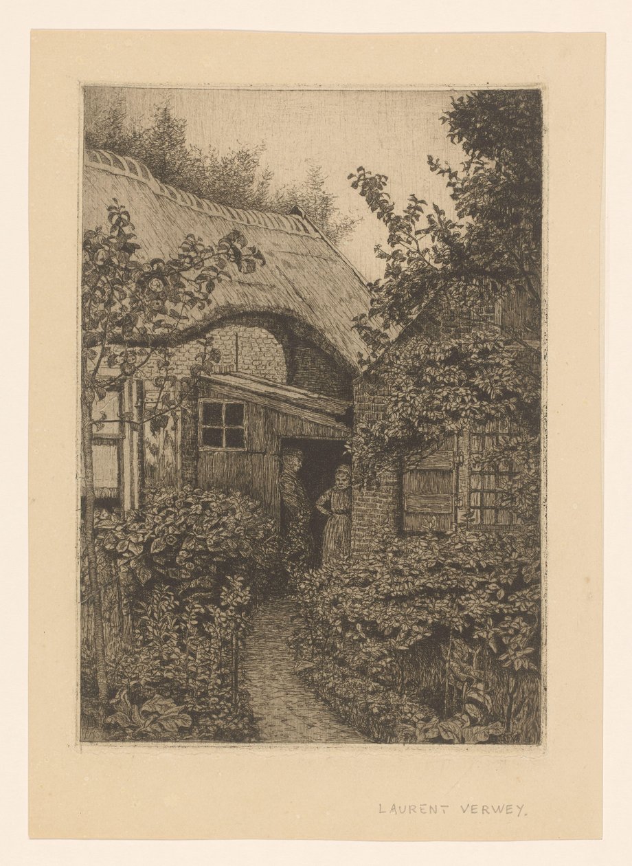Casa con uomo e donna da Laurent Verwey van Udenhout