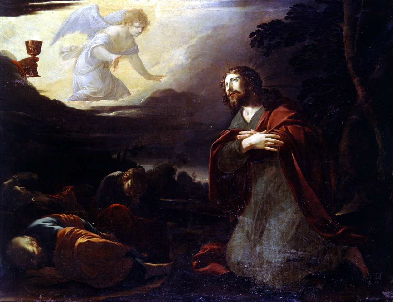 Cristo nel Giardino degli Ulivi - di Laurent de La Hyre (o La Hire) da Laurent de La Hire or La Hyre