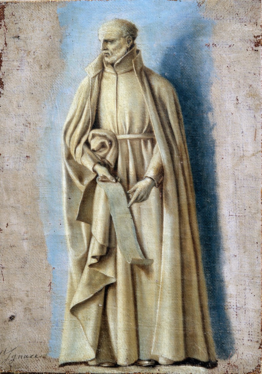San Ignazio con un rotolo contenente le regole del suo ordine da Laurent de la Hyre