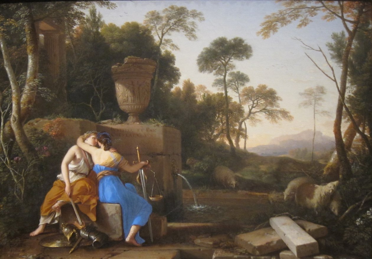 Il bacio della pace e della giustizia da Laurent de la Hyre