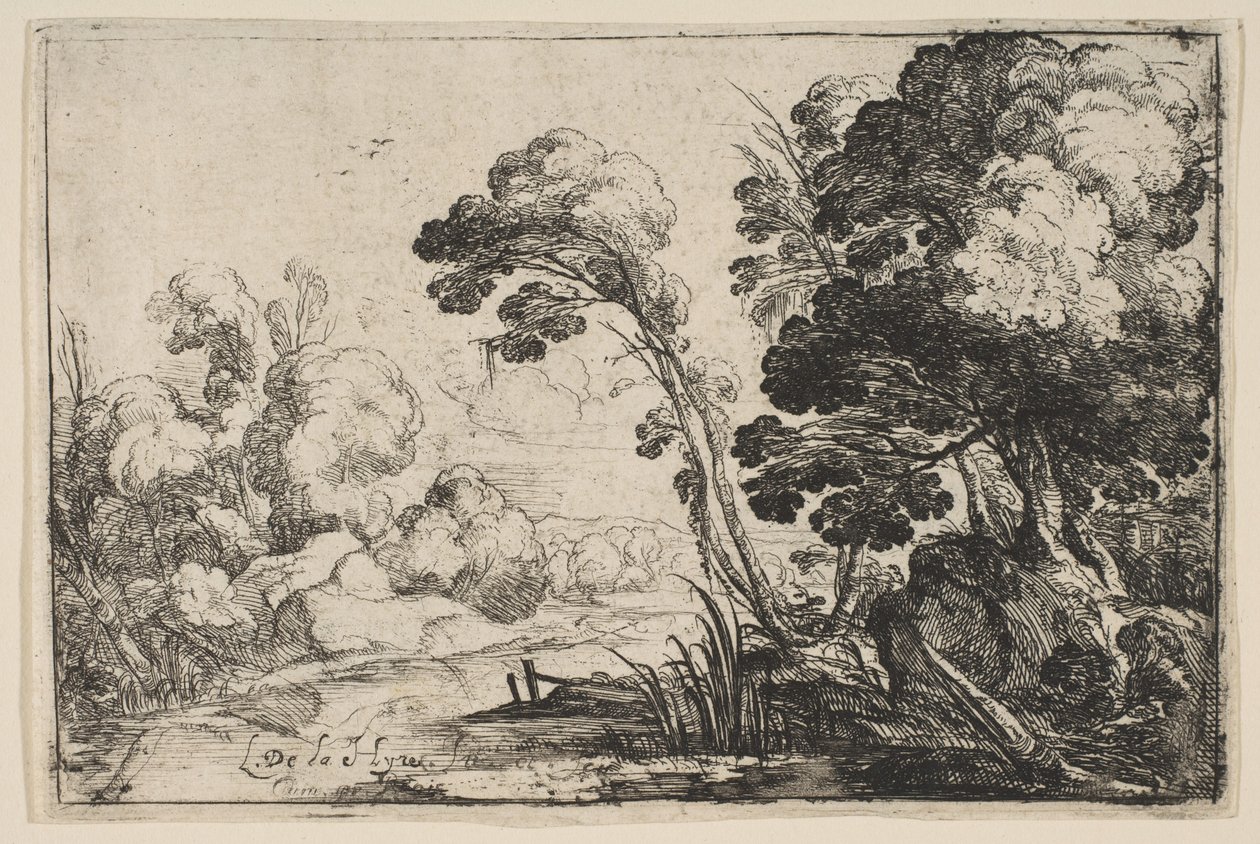 Fiume nel Bosco da Laurent de la Hyre