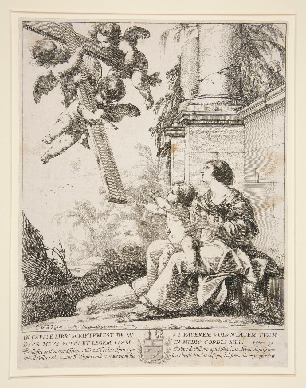 Vergine con angeli da Laurent de la Hyre