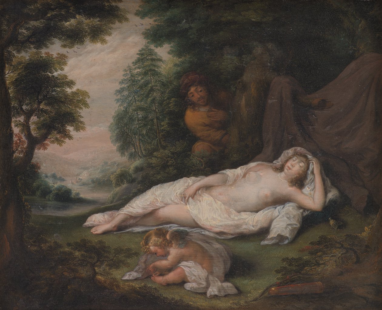 Ninfa dormiente osservata da un uomo da Laurentius de Neter