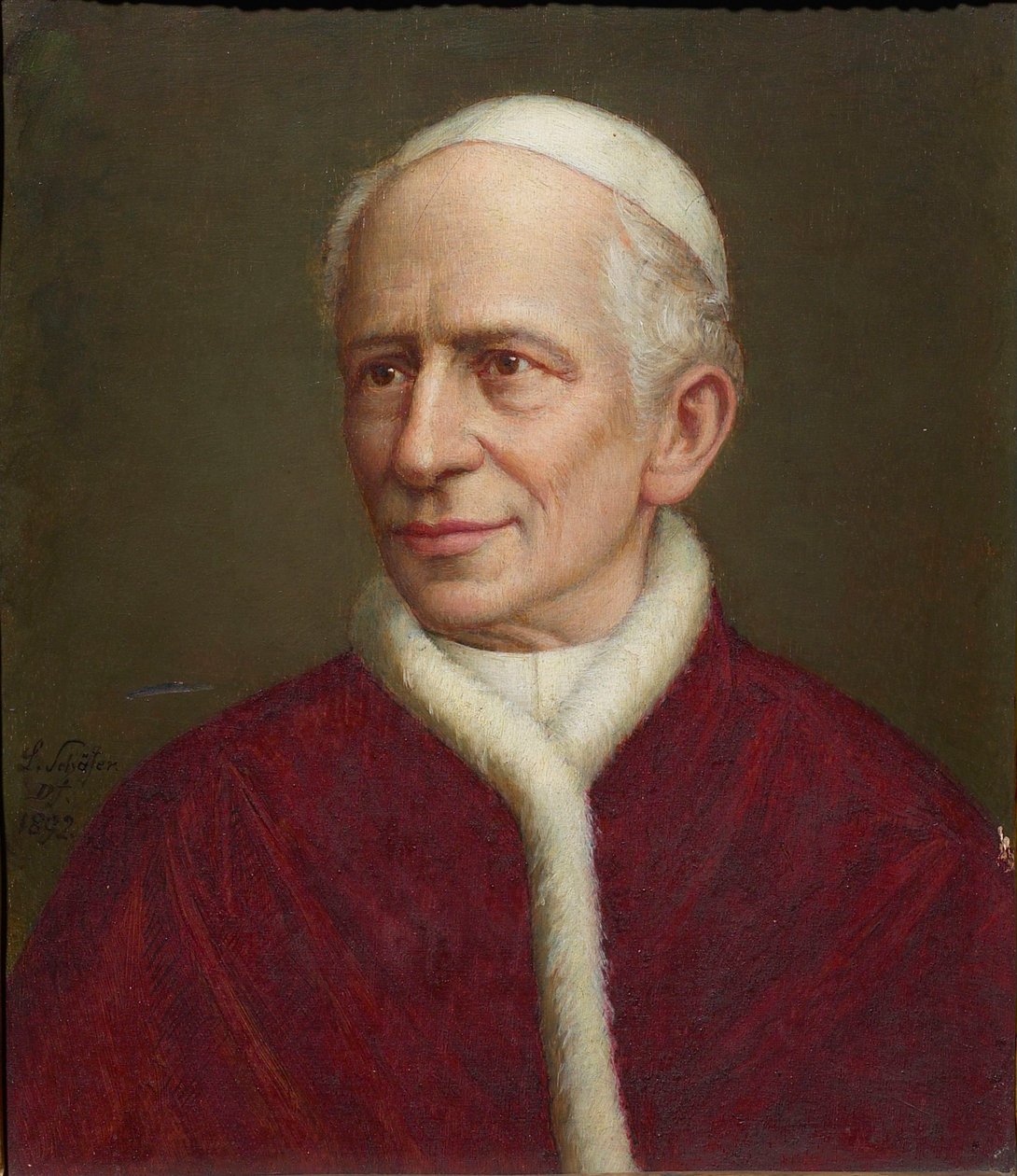 Ritratto di Papa Leone XIII 1810-1903, 1892 da Laurenz Schäfer