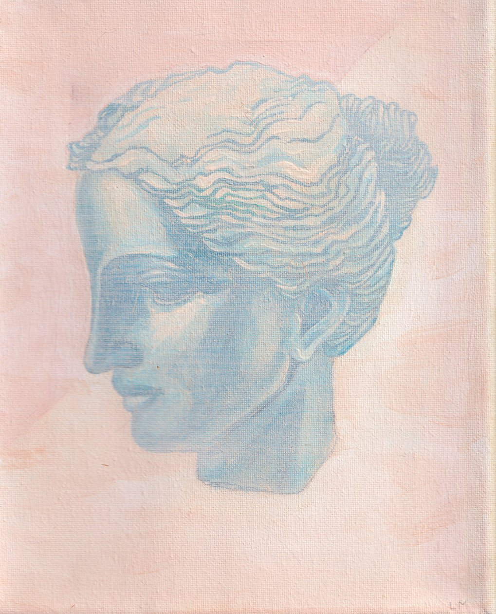 Ragazza in blu, 2025 (acrilico su tela) da Laurie Michaels
