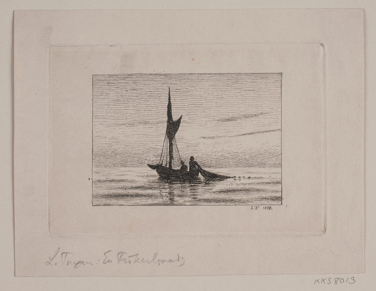 Una barca da pesca da Laurits Regner Tuxen