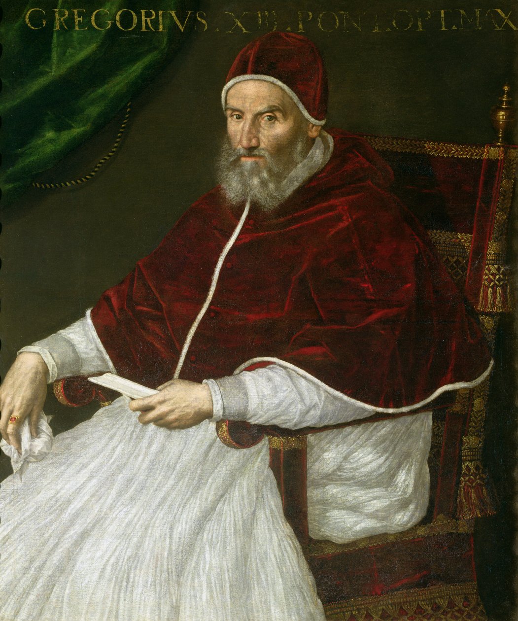 Ritratto di Papa Gregorio XIII (Ugo Buoncompagni) da Lavinia Fontana