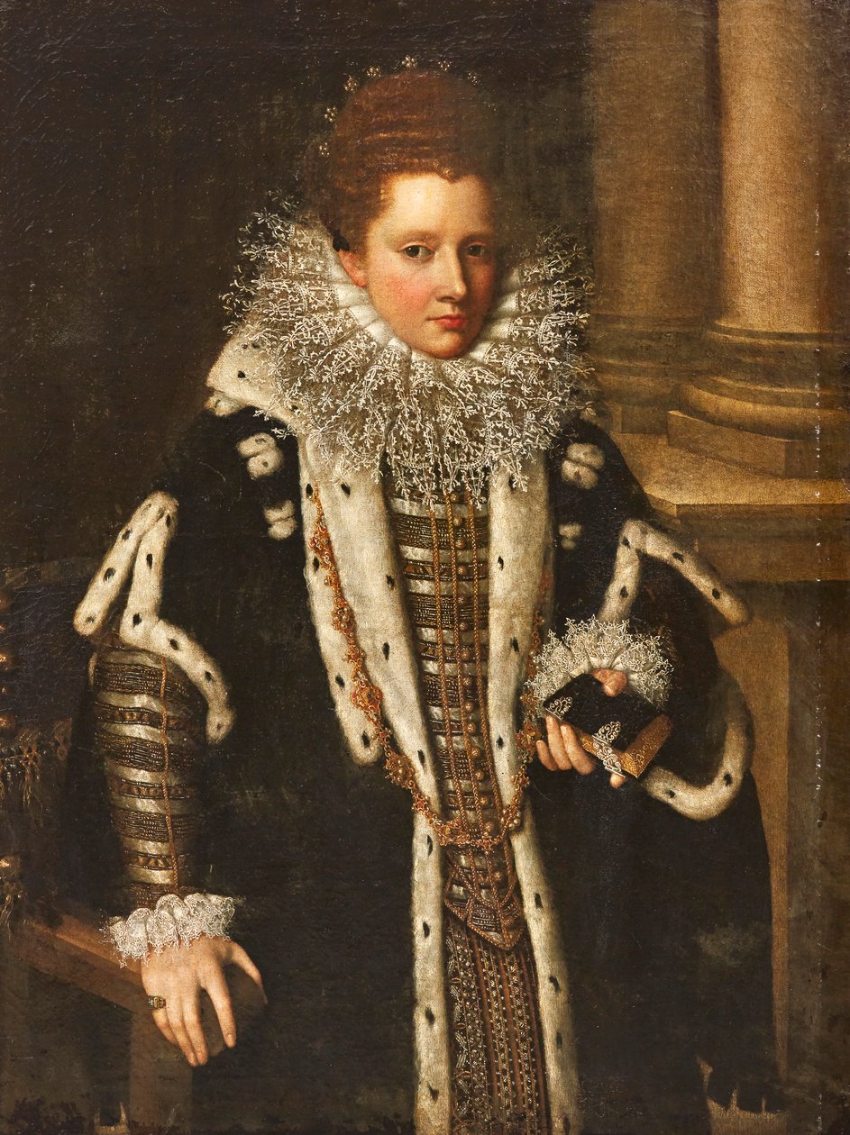 Portrait of Costanza Sforza of Santa Fiora da Lavinia Fontana