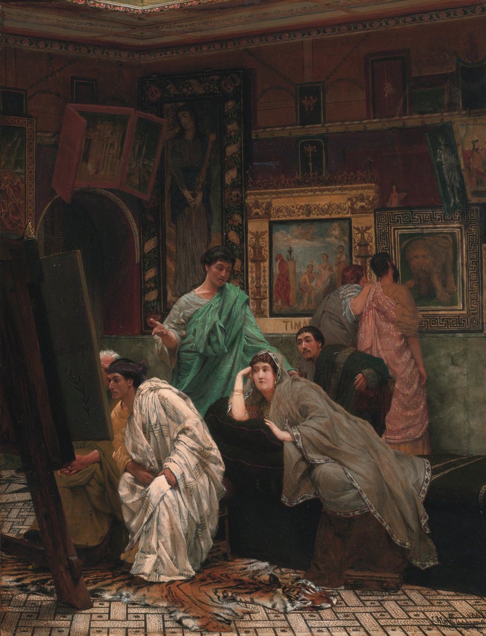 Una collezione di quadri al tempo di Augusto da Lawrence Alma Tadema