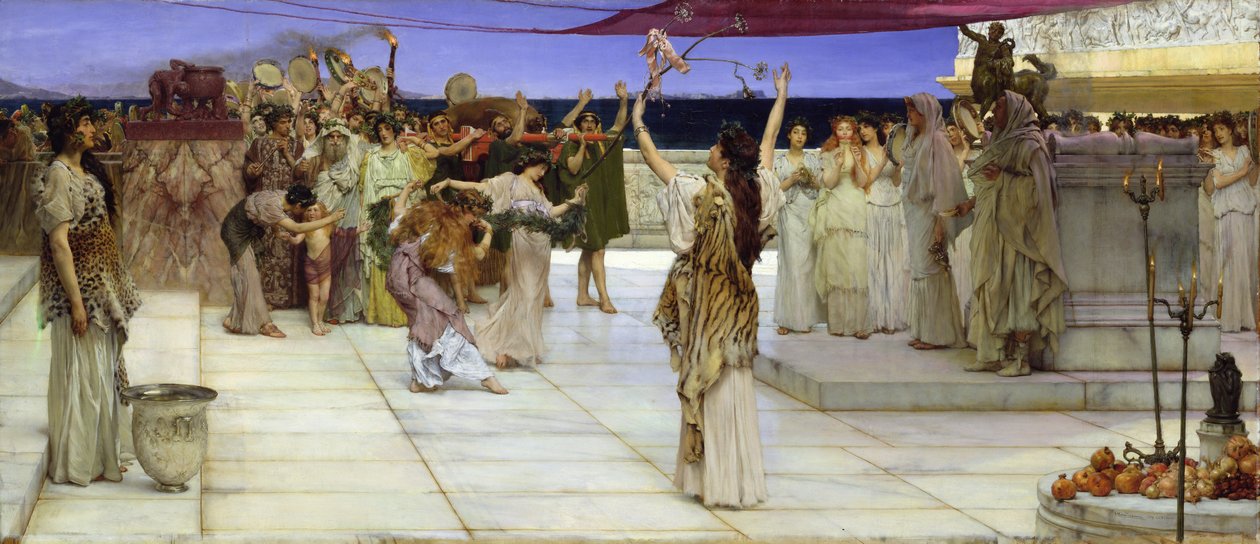 Una Dedica a Bacco, 1889 da Lawrence Alma Tadema