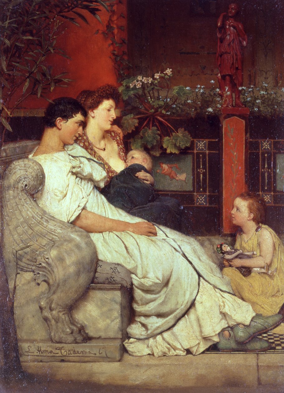 Una famiglia romana, 1867 da Lawrence Alma Tadema