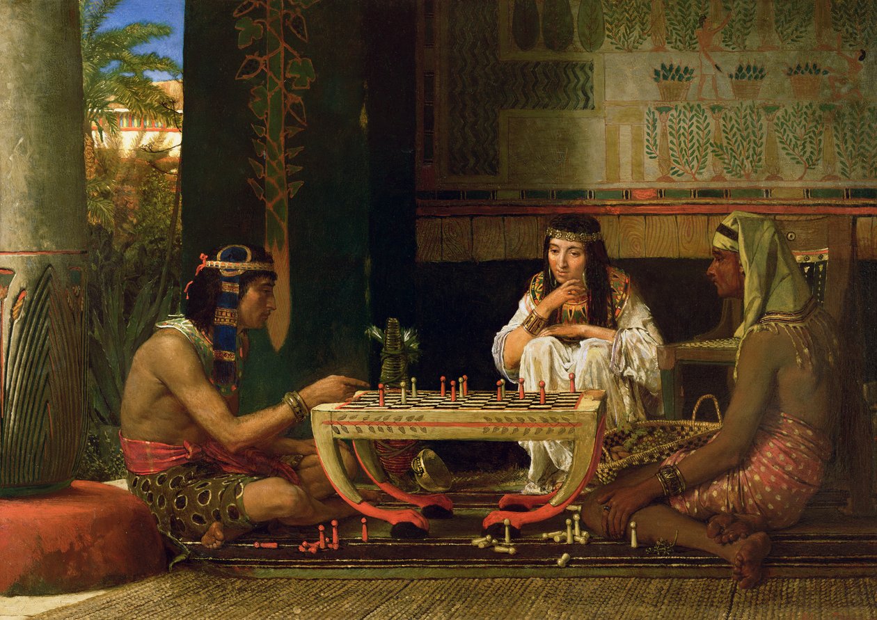 Giocatori di scacchi egiziani, 1865 da Lawrence Alma Tadema