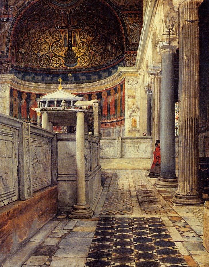 Interno della chiesa di San Clemente, Roma da Lawrence Alma Tadema