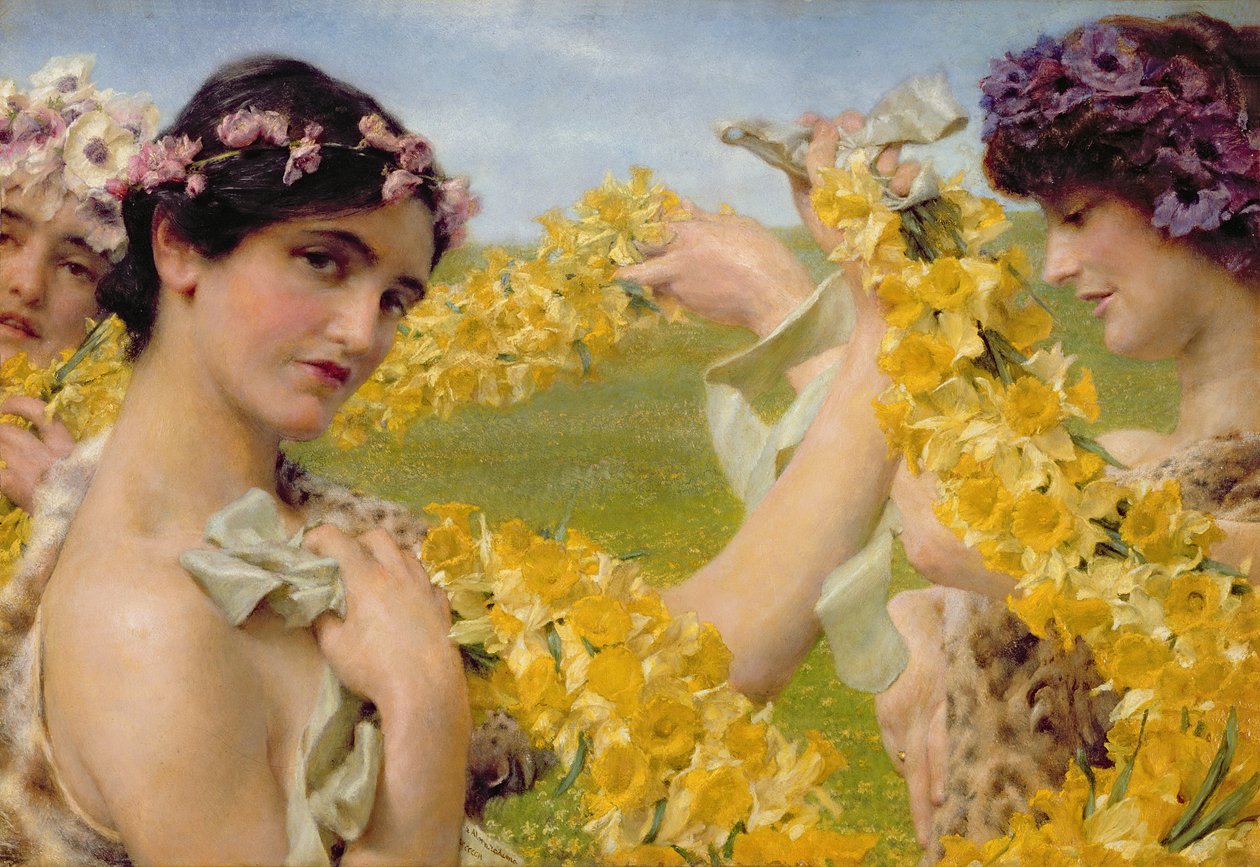 Quando i fiori ritornano, c.1911 da Lawrence Alma-Tadema
