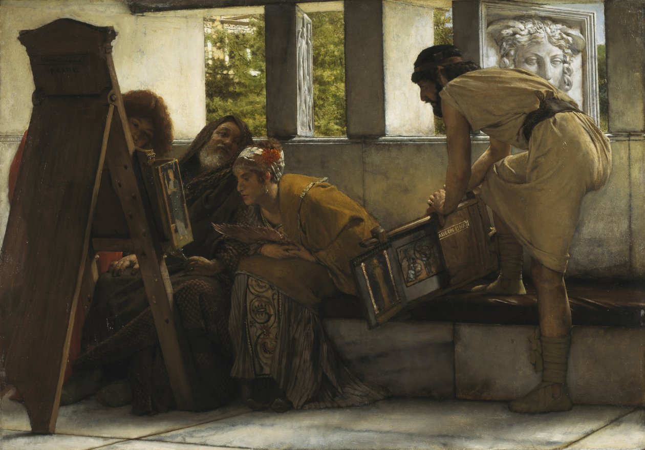 A Roman studio  da Lawrence Alma-Tadema