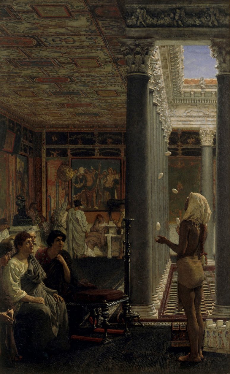 Un giocoliere da Lawrence Alma-Tadema