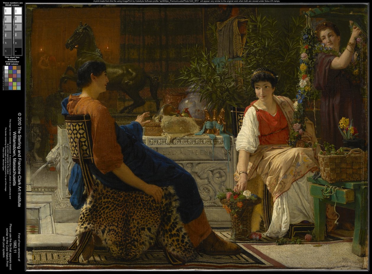 Preparativi per le festività (La ghirlanda di fiori) da Lawrence Alma-Tadema