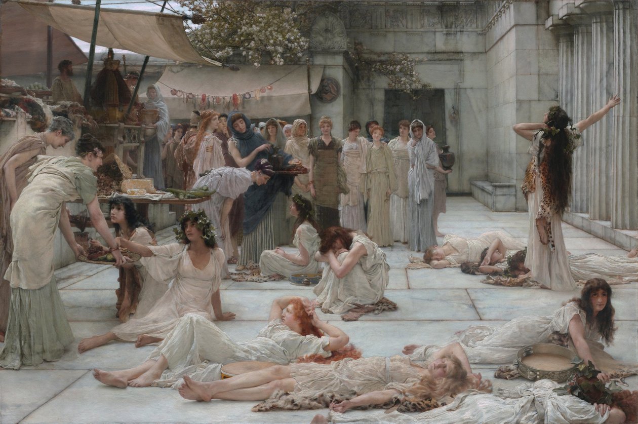 Le donne di Anfissa da Lawrence Alma-Tadema