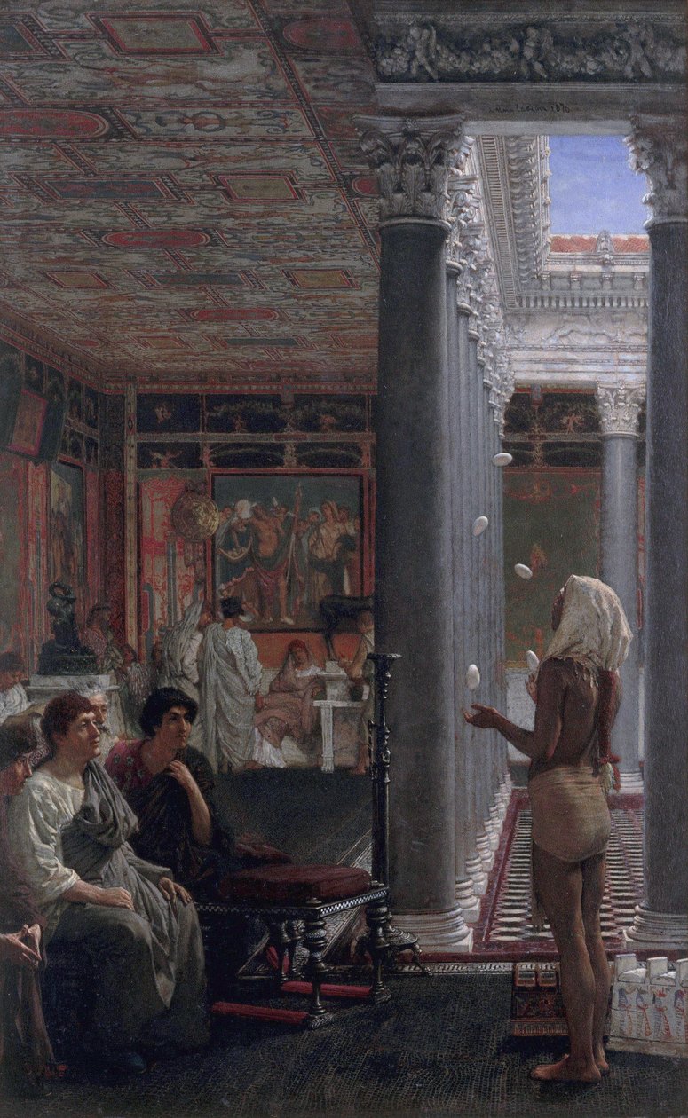 Un giocoliere da Lawrence Alma Tadema