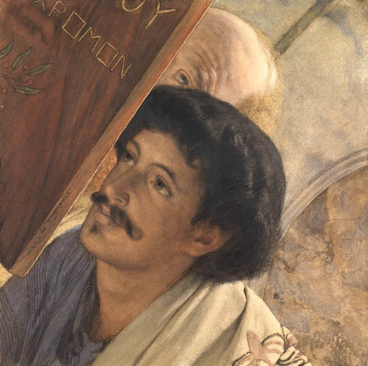 Charles Deschamps, con Henry Wallace che osserva, 1874 da Lawrence Alma Tadema