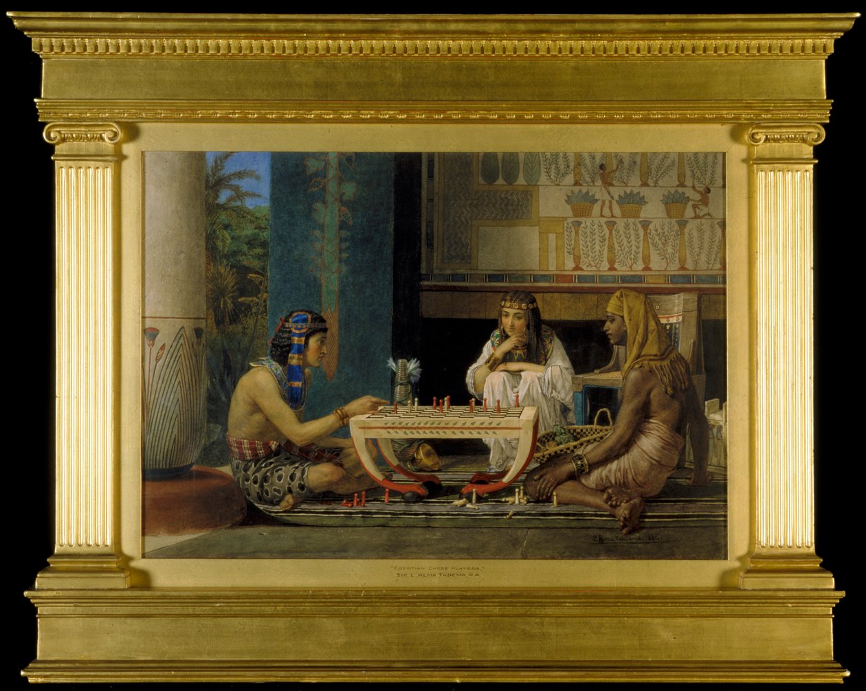 Giocatori di scacchi egiziani, 1865 da Lawrence Alma Tadema