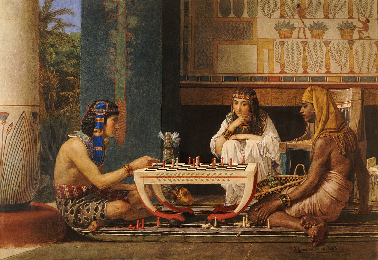 Giocatori di scacchi egiziani, 1868 da Lawrence Alma Tadema