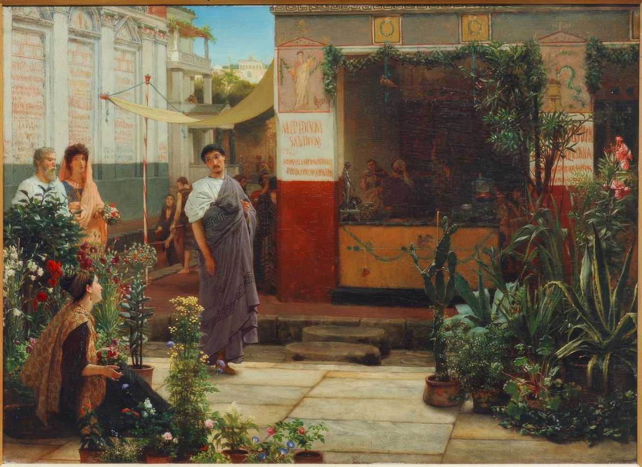 Il mercato dei fiori da Lawrence Alma Tadema